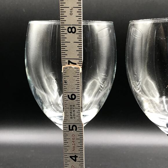 Luminarc of France Signature Black Wine Water Glasses 10oz Discontinued Set of 2 - Picture 3 of 5